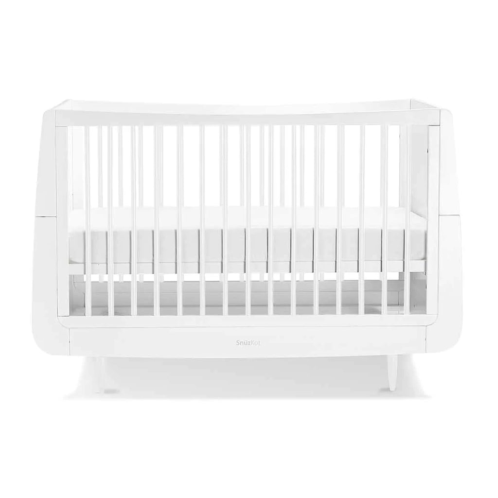 SnuzKot Skandi Cot Bed - White - The Baby Service