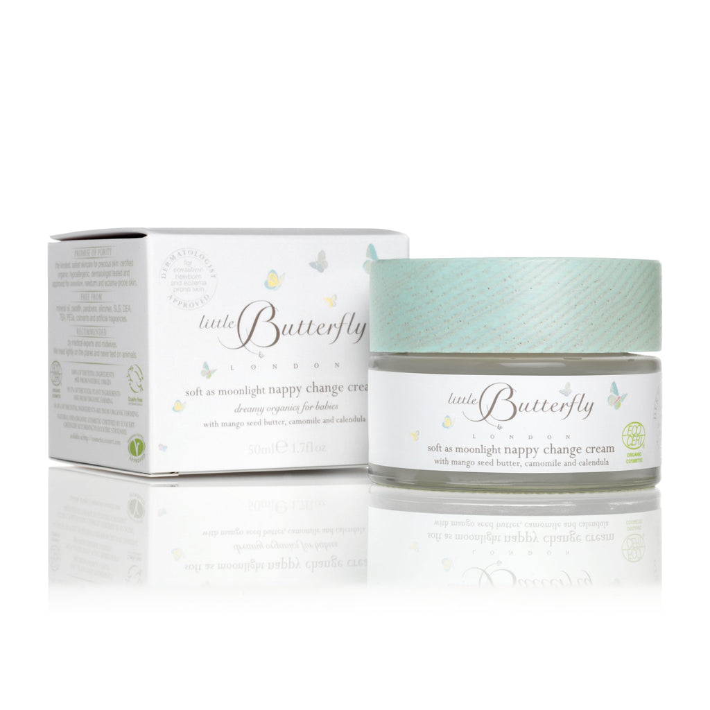 Little Butterfly London - Soft as Moonlight Nappy Change Cream - The Baby Service