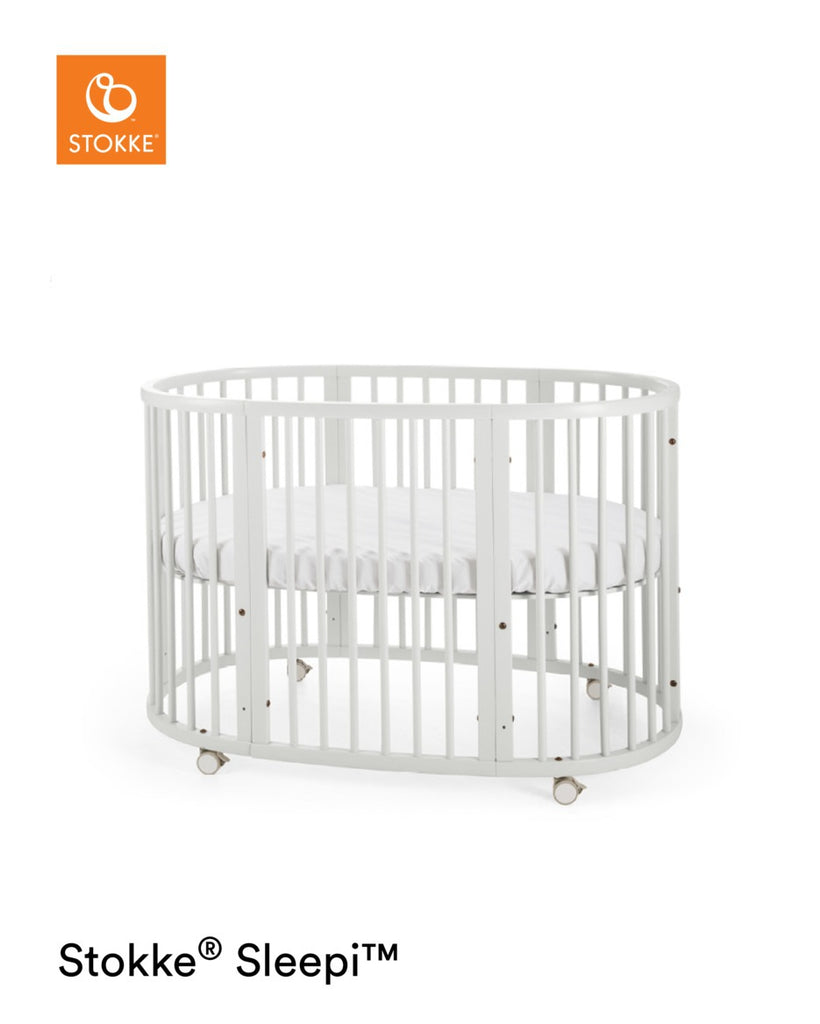 Stokke Sleepi Bed with Mattress - White - Cot Bed - The Baby Service