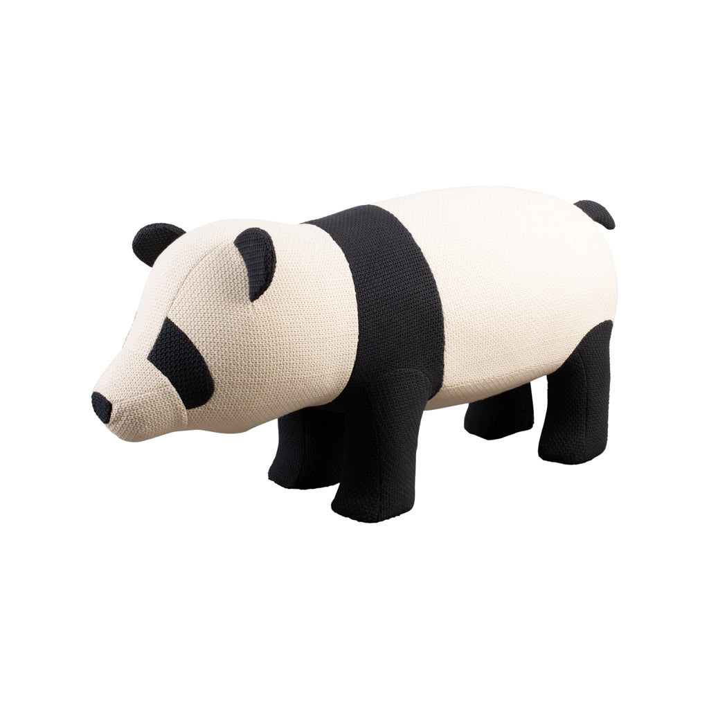 Knitted Panda Stool - Nursery Ideas - The Playroom