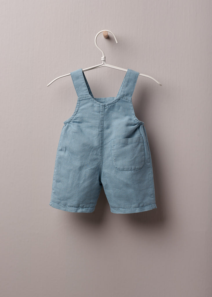 Wedoble - Earth Blue Cotton Classic Dungarees - Kid's Clothing - The Baby Service