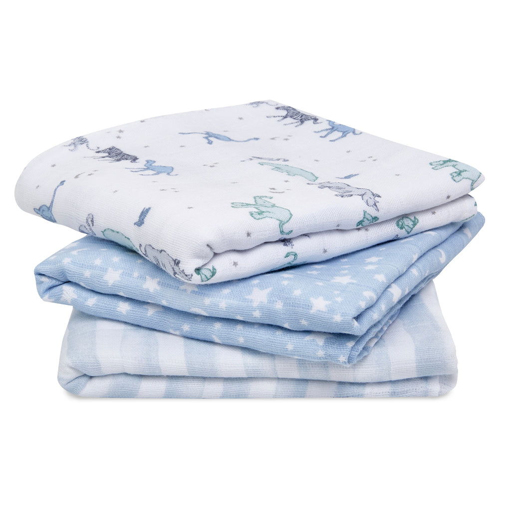 Aden + Anais Rising Star Musy Muslin Squares 3 Pack - The Baby Service