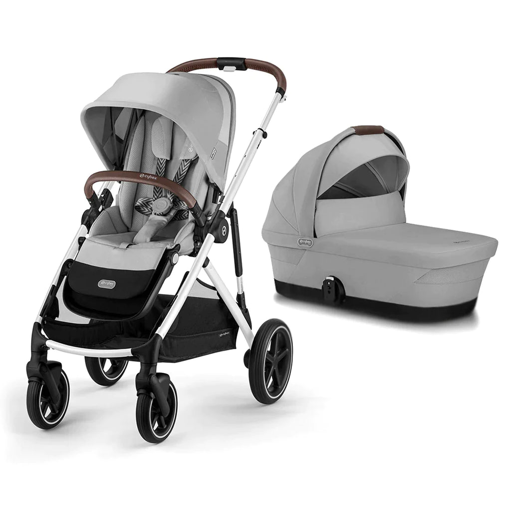 CYBEX Gazelle S Double Pushchair - Lava Grey - The Baby Service - Bassinet