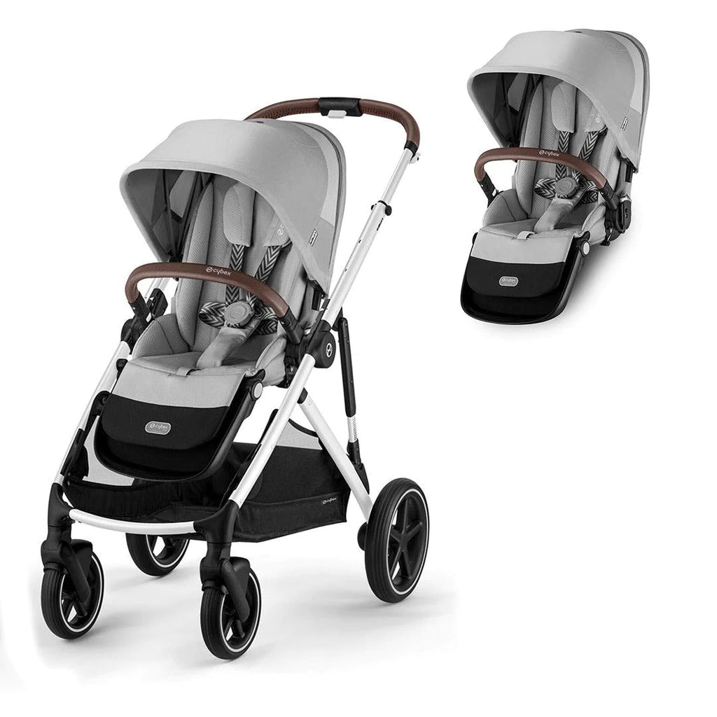 CYBEX Gazelle S Double Pushchair - Lava Grey - The Baby Service - Seat