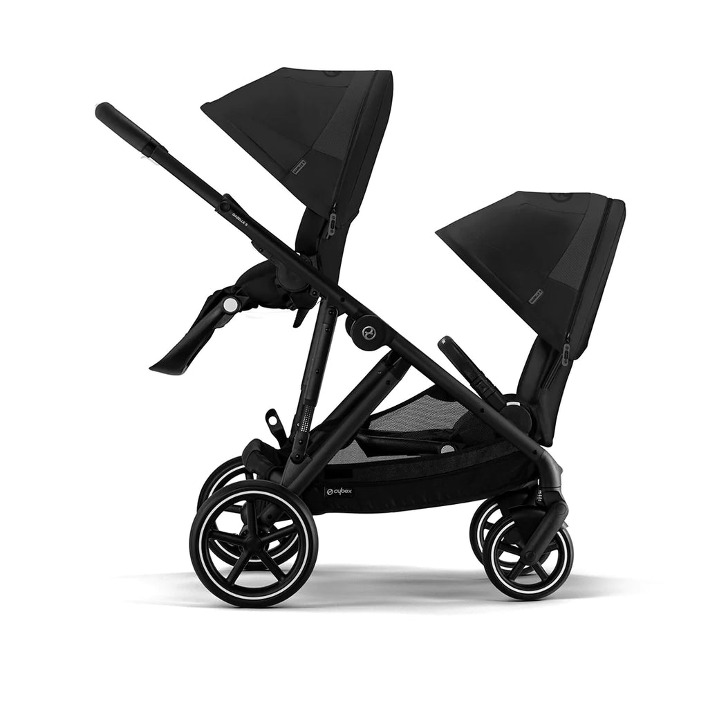 CYBEX Gazelle S Twin Pushchair - Moon Black - Strollers - The Baby Service