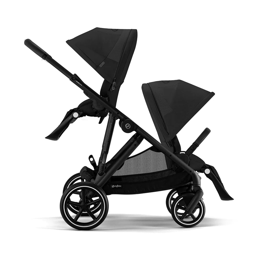 CYBEX Gazelle S Twin Pushchair - Moon Black - Strollers - The Baby Service