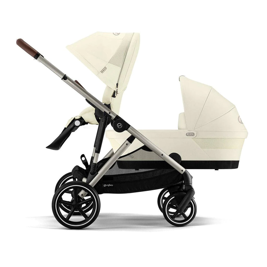 CYBEX Gazelle S Double Pushchair - Seashell Beige - The Baby Service