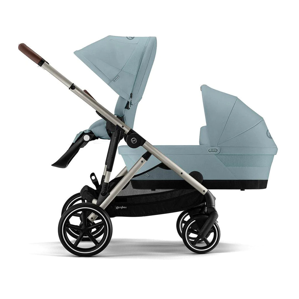 CYBEX Gazelle S Double Pushchair - Sky Blue - The Baby Service