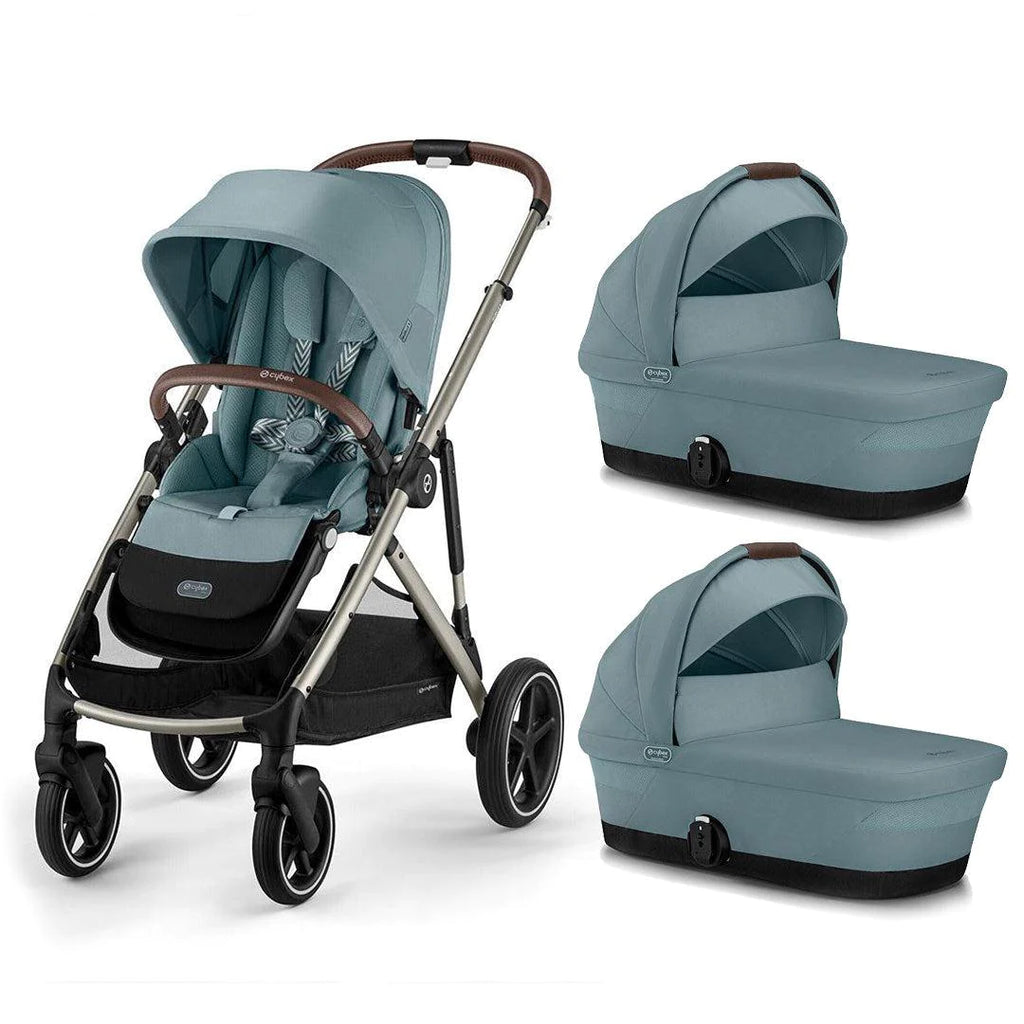 CYBEX Gazelle S Twin Pushchair - Sky Blue - Stroller - The Baby Service - Cots