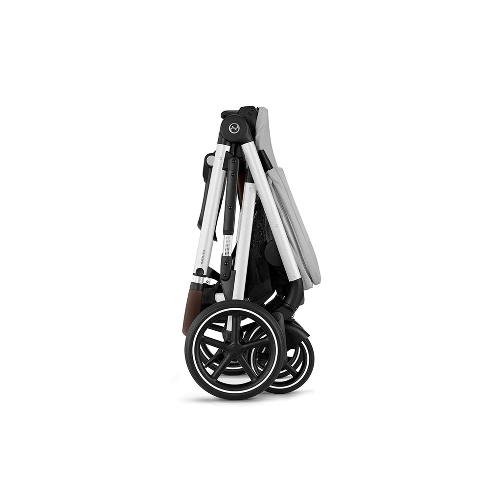 CYBEX Gazelle S Twin Pushchair - Lava Grey - Strollers - The Baby Service - Folded