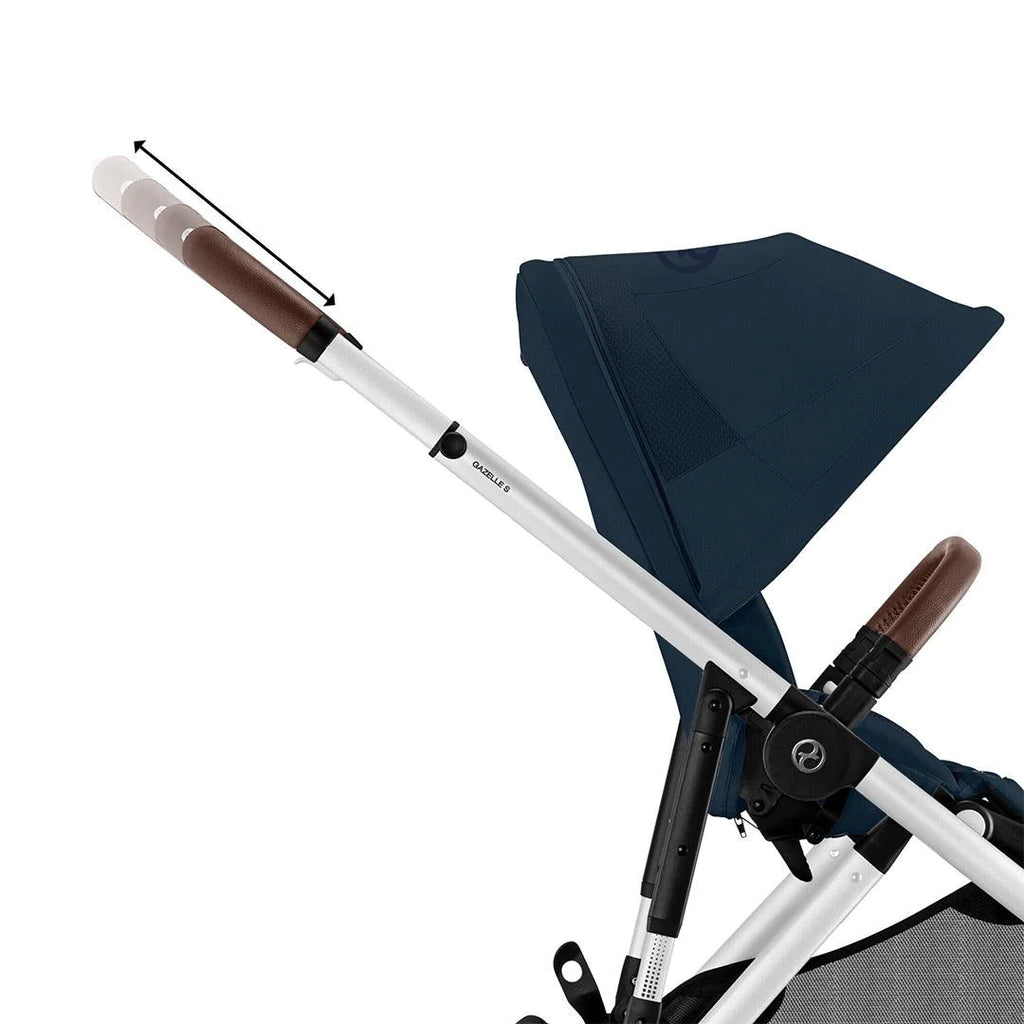 CYBEX Gazelle S Twin Pushchair - Ocean Blue - Stroller - The Baby Service - Handle