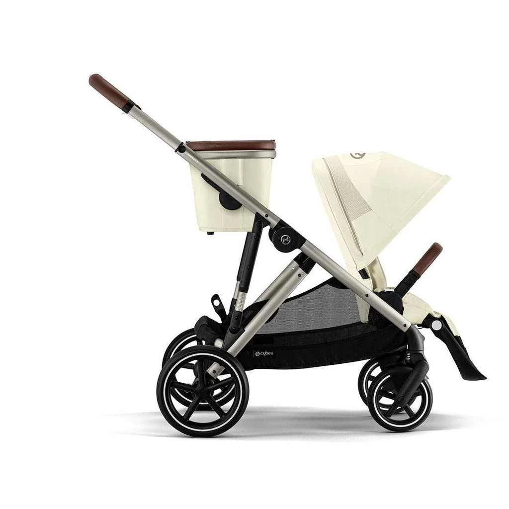 CYBEX Gazelle S Twin Pushchair - Seashell Beige - Stroller - The Baby Service - Shopping Basket