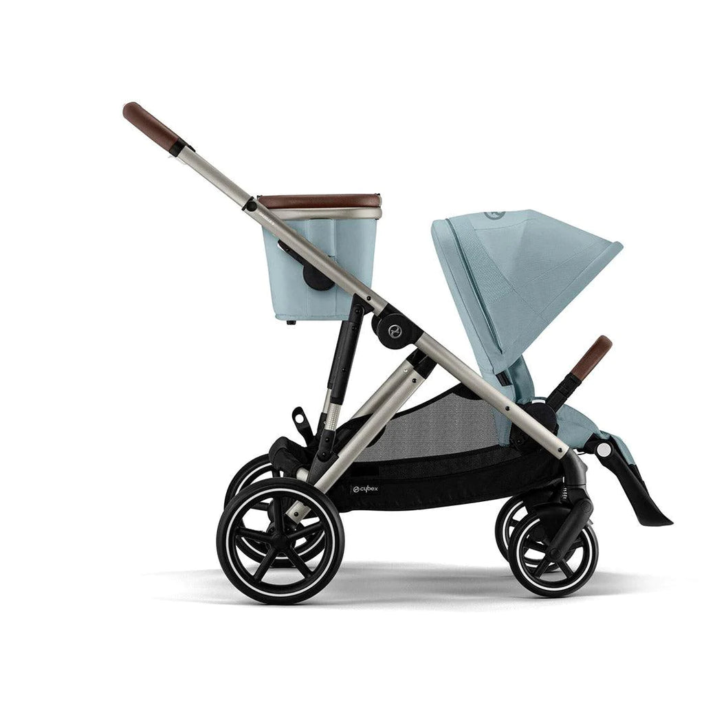 CYBEX Gazelle S Twin Pushchair - Sky Blue - Stroller - The Baby Service - Shopping Basket