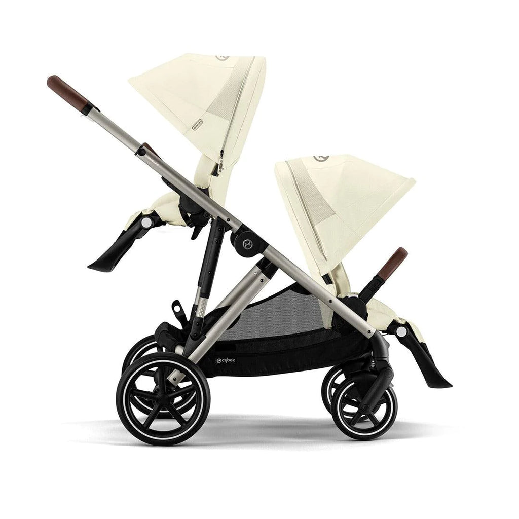 CYBEX Gazelle S Twin Pushchair - Seashell Beige - Stroller - The Baby Service