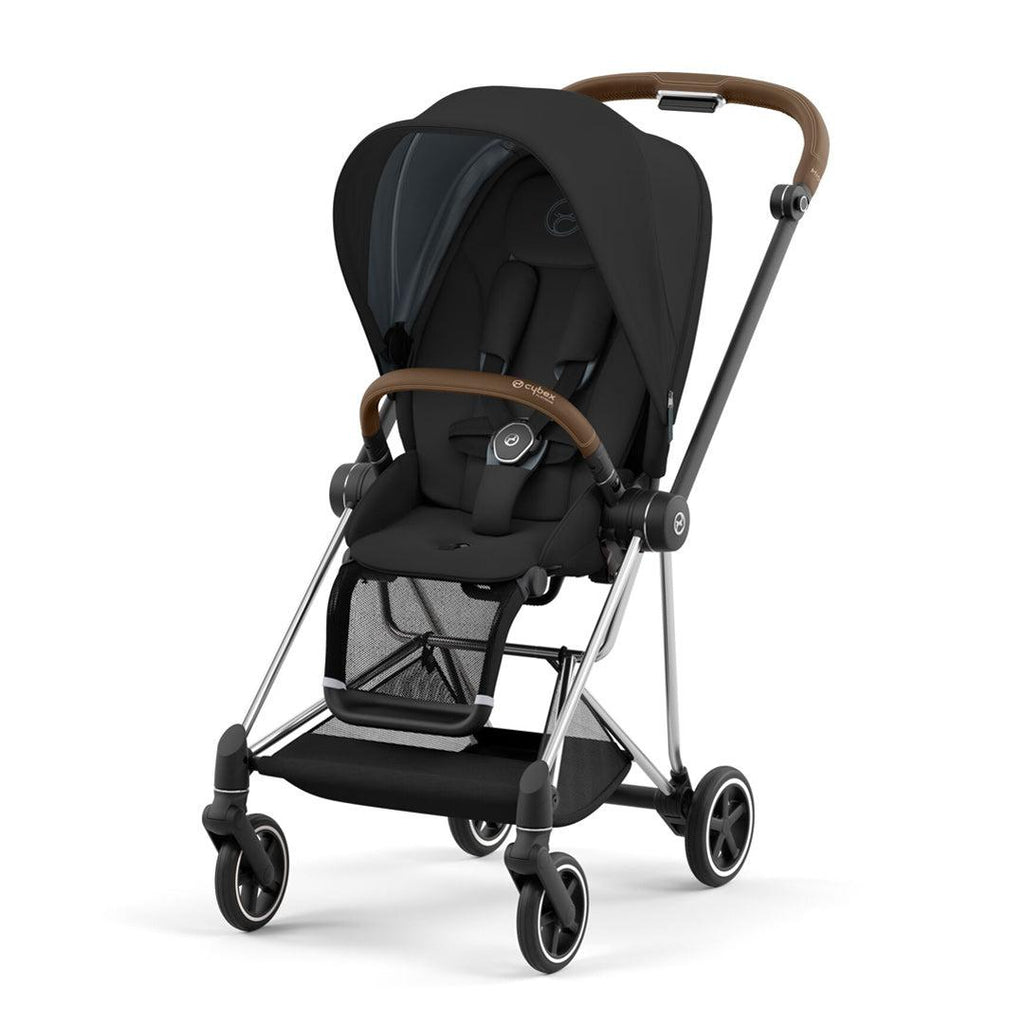 CYBEX MIOS Pushchair - Stroller - Deep Black - The Baby Service - Chrome Brown