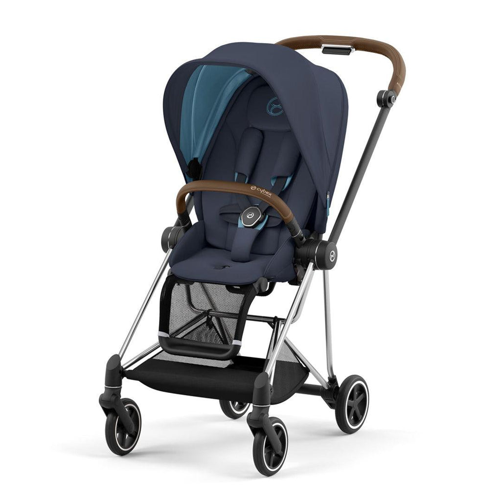 CYBEX MIOS Pushchair - Nautical Blue - Stroller - The Baby Service - Chrome Brown