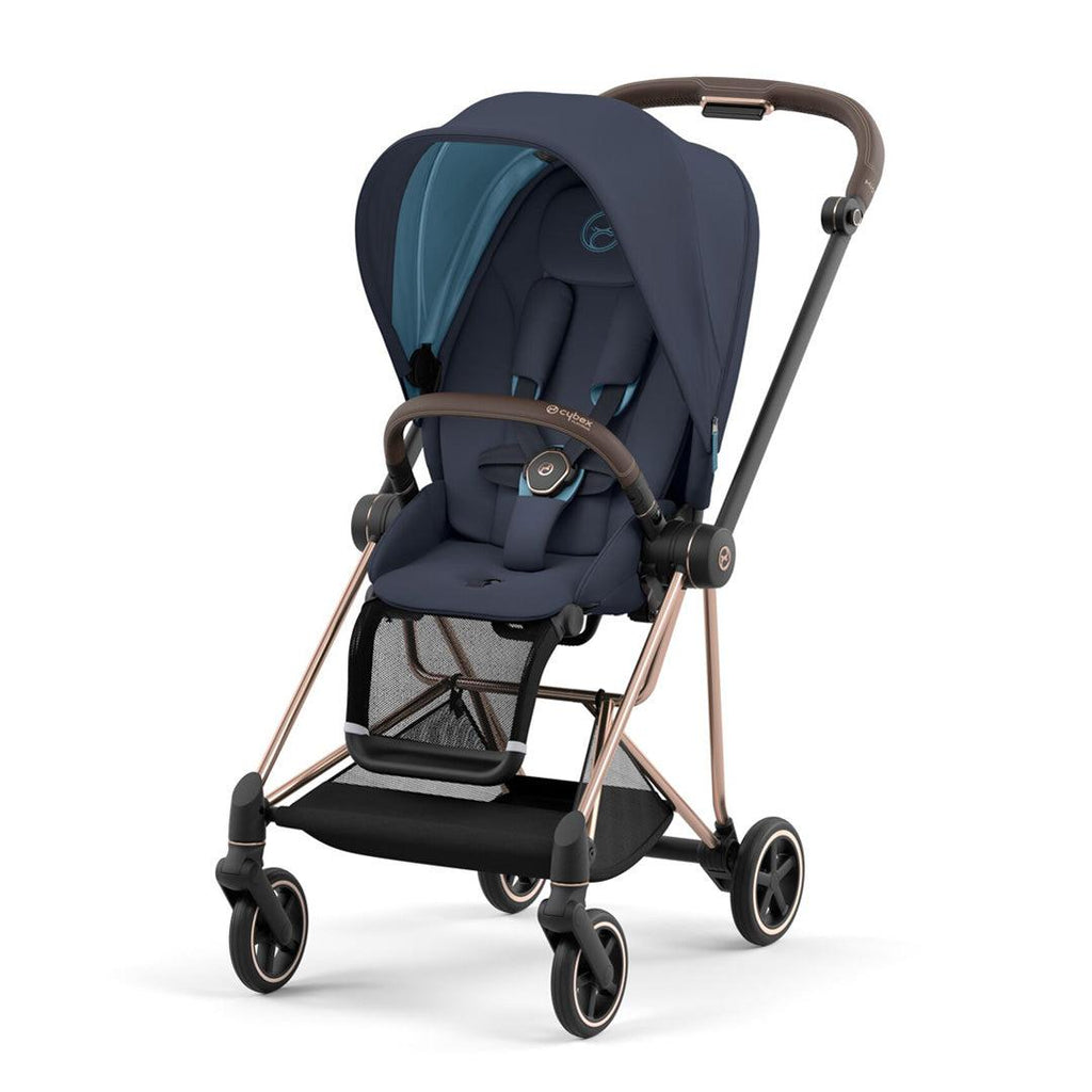 CYBEX MIOS Pushchair - Nautical Blue - Stroller - The Baby Service - Rose Gold