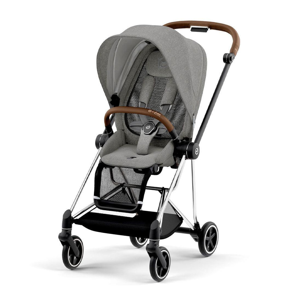 CYBEX MIOS Pushchair - Manhattan Grey - Stroller - The Baby Service - Chrome Brown
