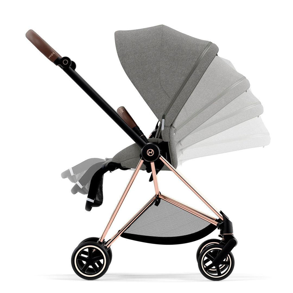 CYBEX MIOS Pushchair - Manhattan Grey - Stroller - The Baby Service - Side View