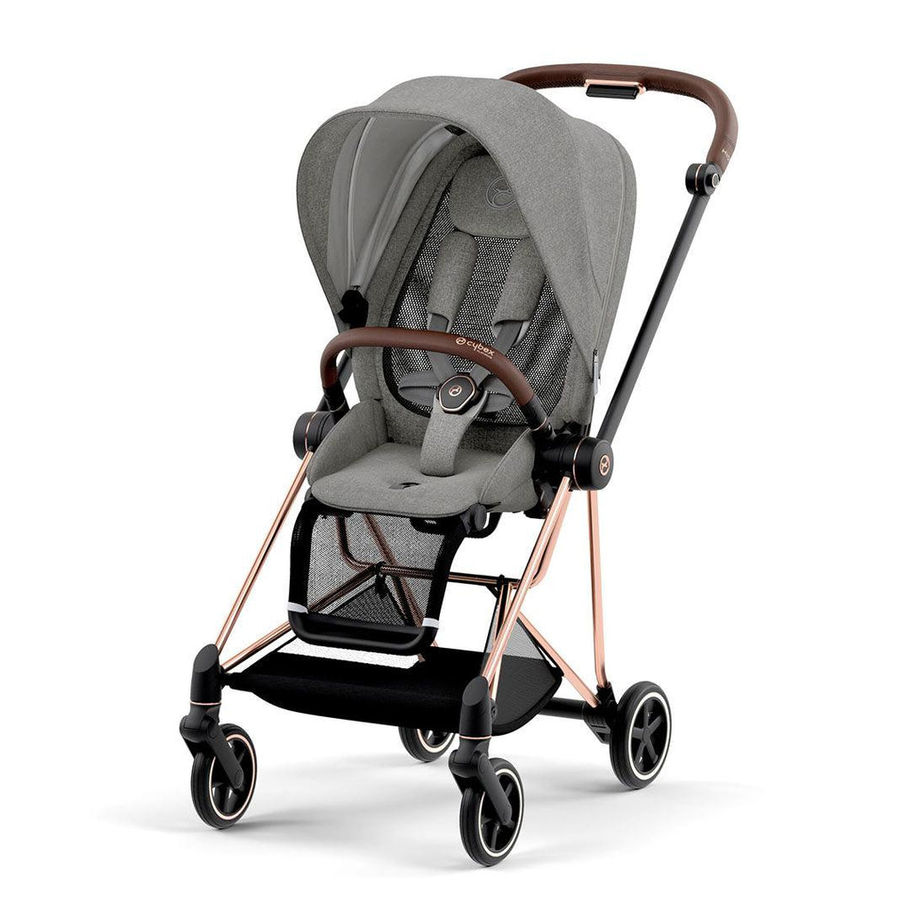 CYBEX MIOS Pushchair - Manhattan Grey - Stroller - The Baby Service - Rose Gold