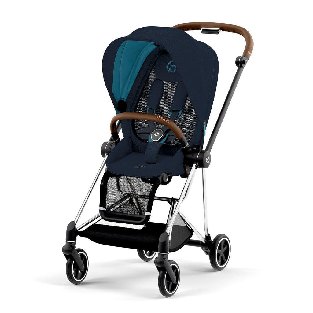 CYBEX MIOS Pushchair - Midnight Blue - Stroller - The Baby Service - Chrome Brown