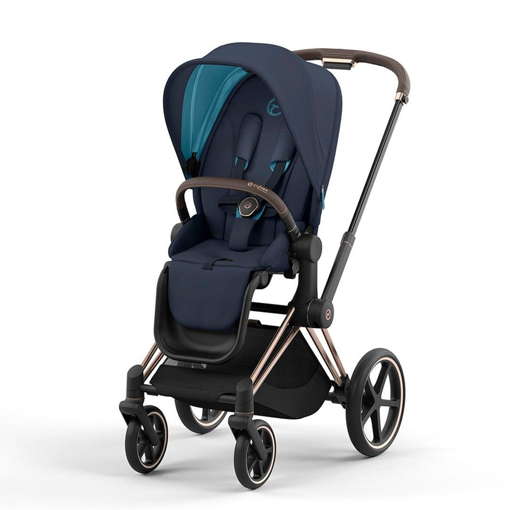 CYBEX PRIAM Pushchair - Nautical Blue - Rose Gold - The Baby Service