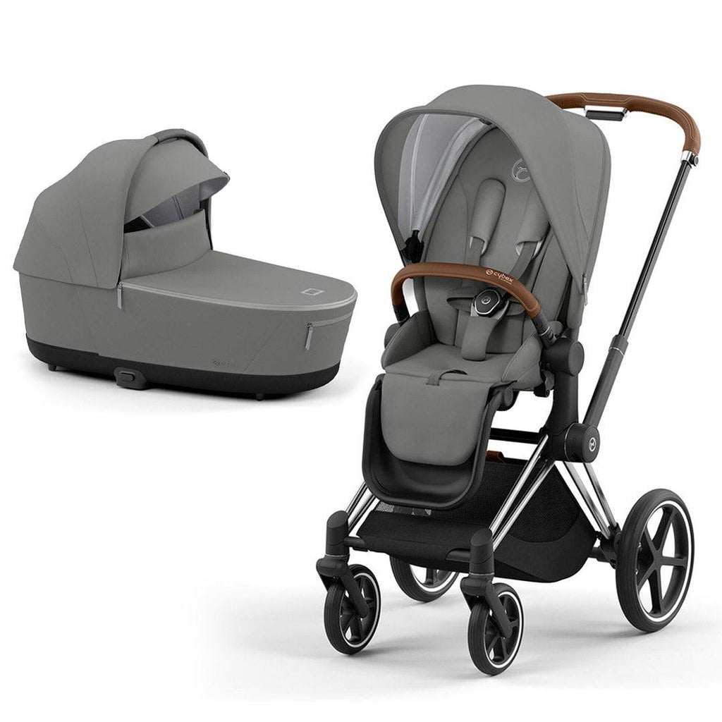 CYBEX PRIAM Pushchair - Soho Grey - Lux Cot - The Baby Service