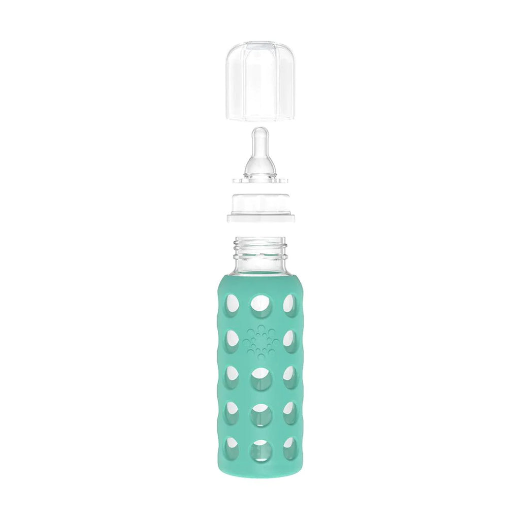 Lifefactory Glass Baby Bottle - Kale (265ml) - The Baby Service - Chobham - Surrey