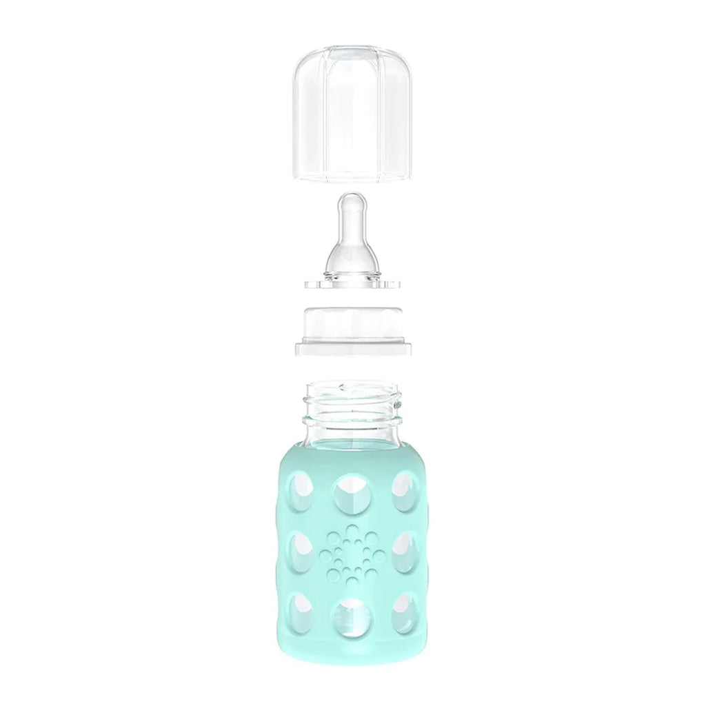 Lifefactory Glass Baby Bottle - Mint (120ml) - Gifts - The Baby Service