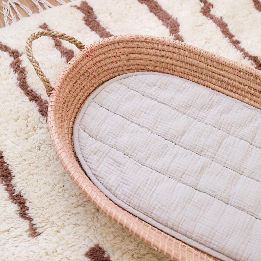 Luxe Organic Cotton Liner for Reva - Oat - Changing Mats - The Baby Service