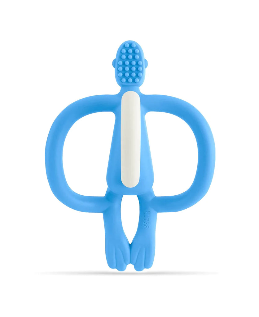 Matchstick Monkey Teething Toy and Gel Applicator - Light Blue - The Baby Service
