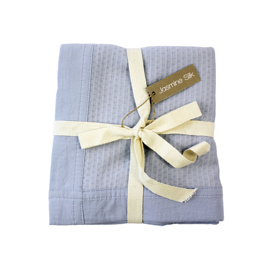 Cellular Bamboo Baby Blanket - Blue - Gifts - The Baby Service