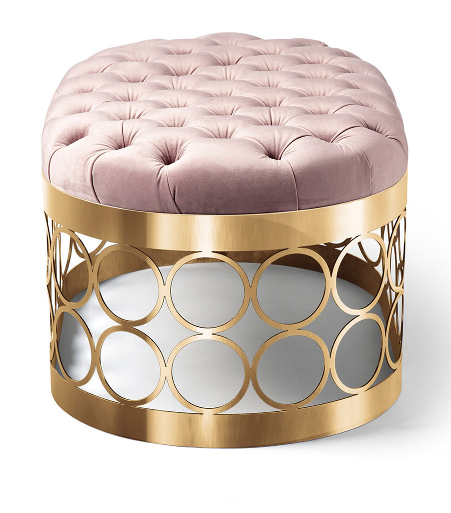 Sleepyhead Aristot Tufted Ottoman - Dusty Pink - Luxury Furniture - The Baby Service