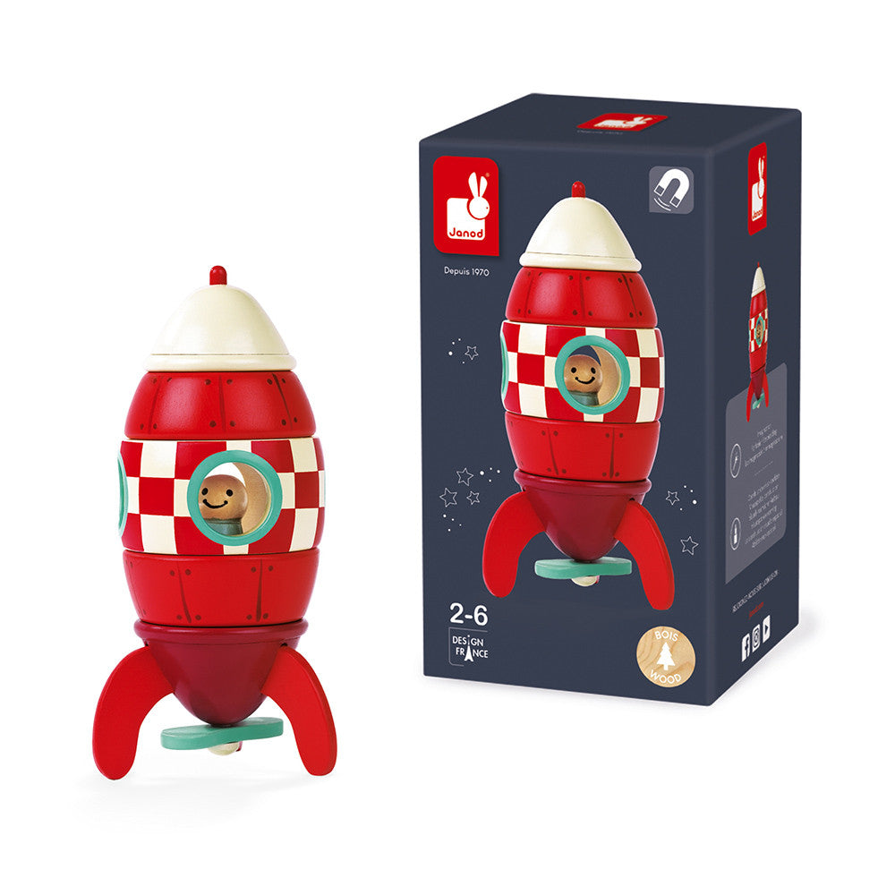 Janod - My Rocket Lucky Star Magnetic Kit - Toys - Gifts - The Baby Service