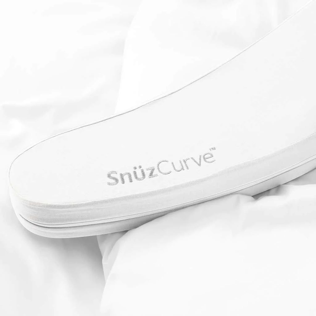 SnuzCurve Pregnancy Pillow - White - Close Up - The Baby Service