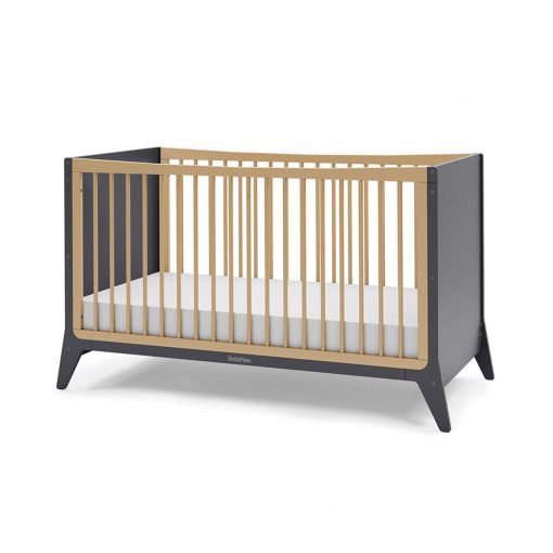 SnuzFino Cot Bed - Slate - Nursery Crib - The Baby Service.com