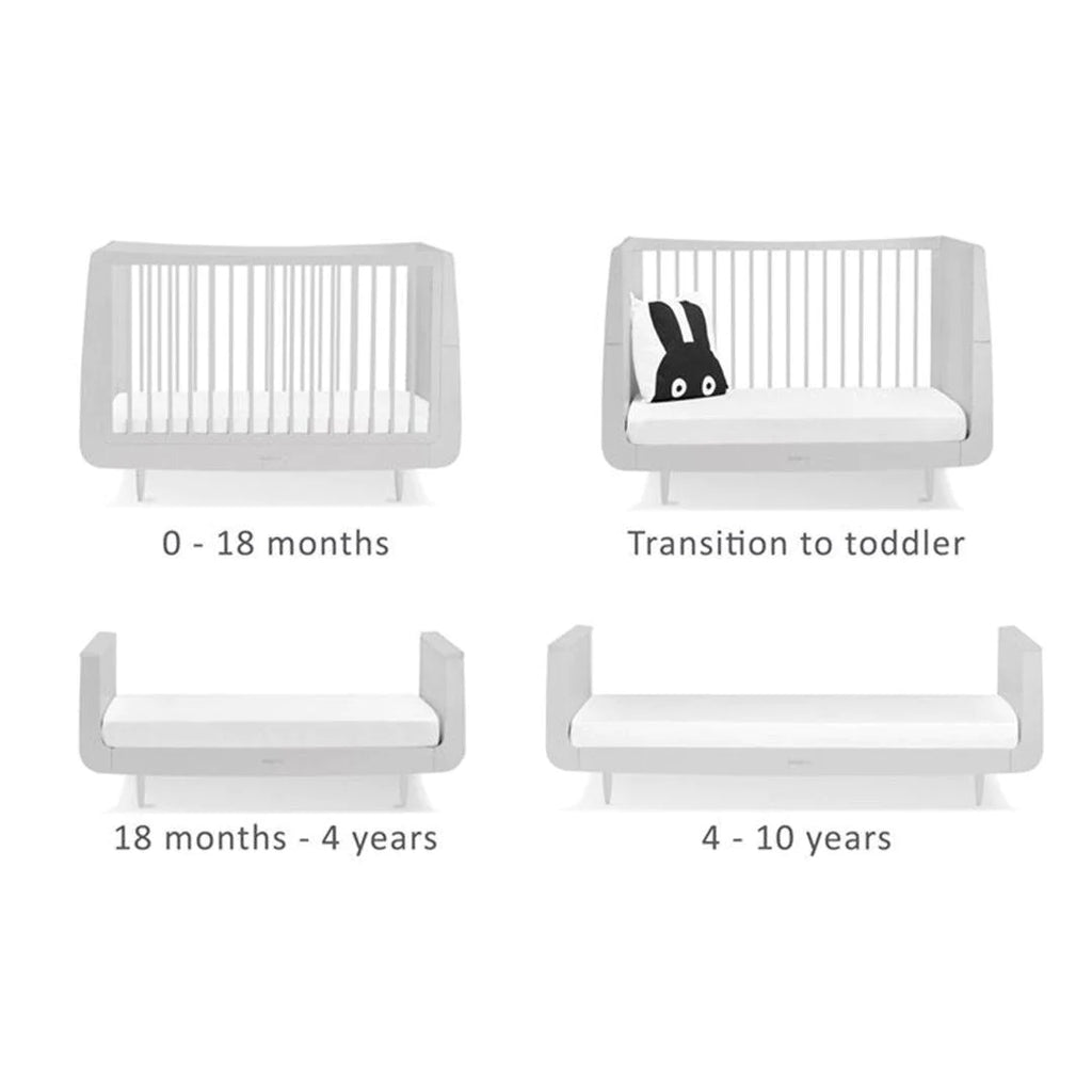 SnuzKot Skandi Cot Bed - Haze Grey - Nursery - The Baby Service