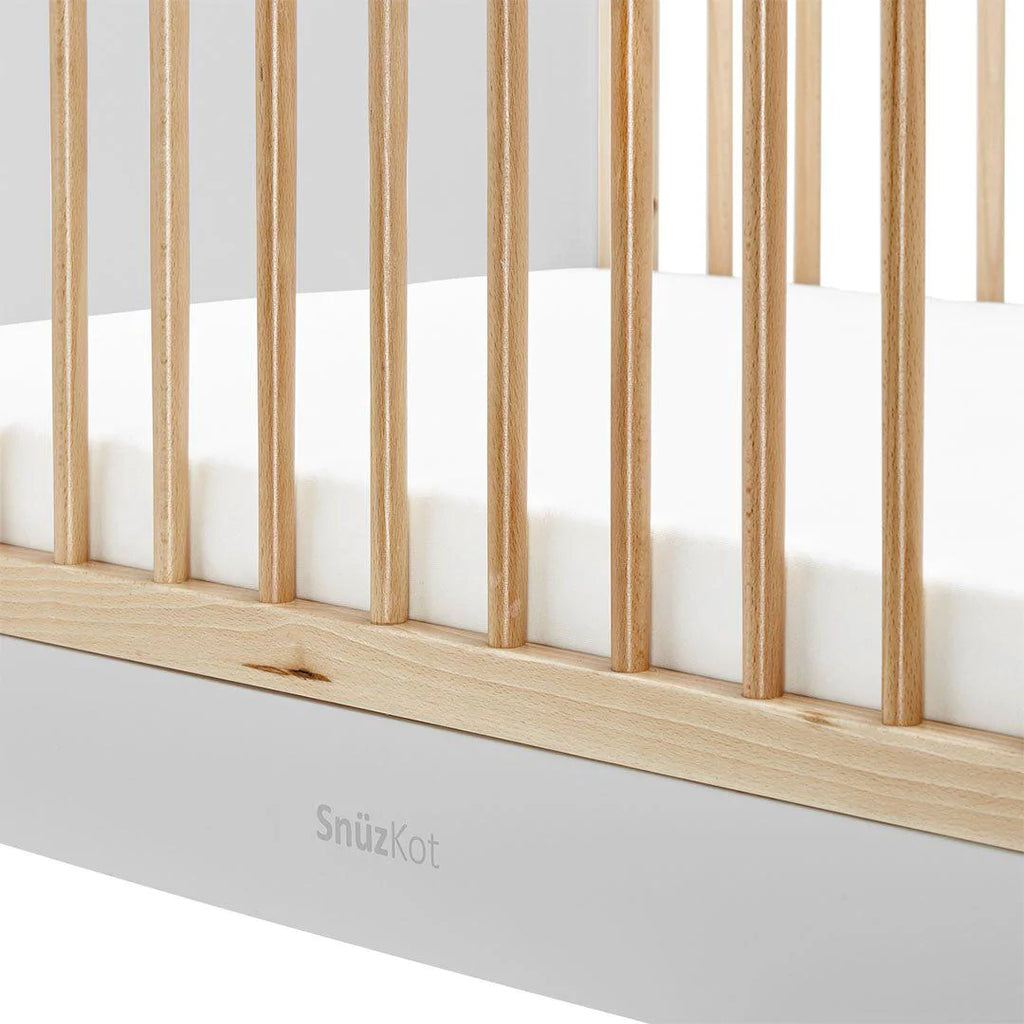 SnuzKot Skandi Cot Bed - Skandi Natural - Close up - The Baby Service