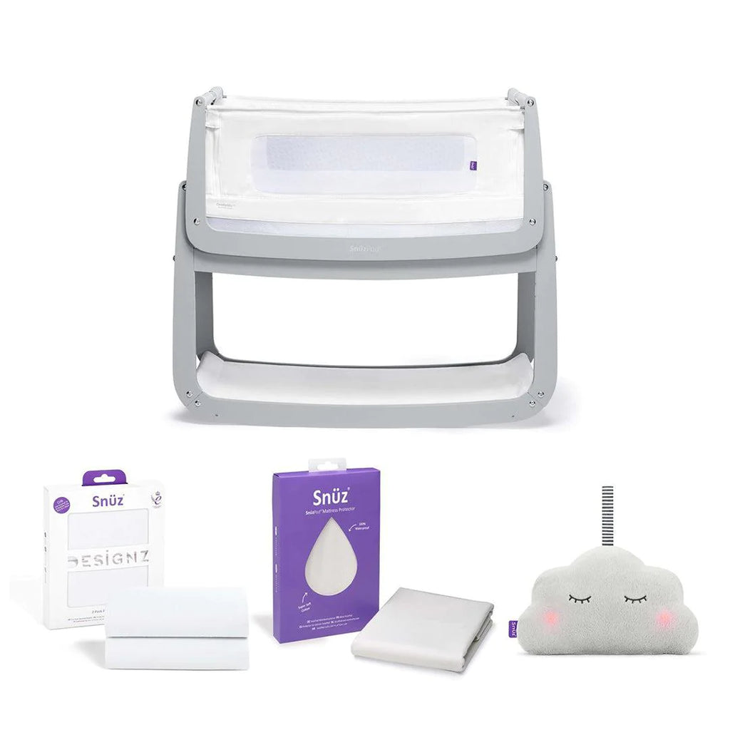 SnuzPod4 Bedside Crib Starter Bundle - Dove - Nursery Experts - The Baby Service