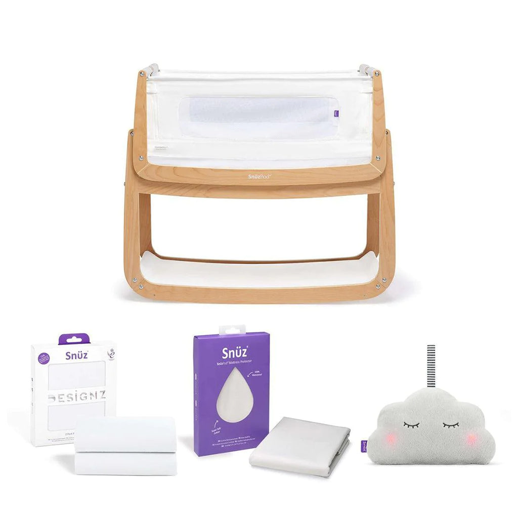 SnuzPod4 Bedside Crib Starter Bundle - Natural - The Baby Service