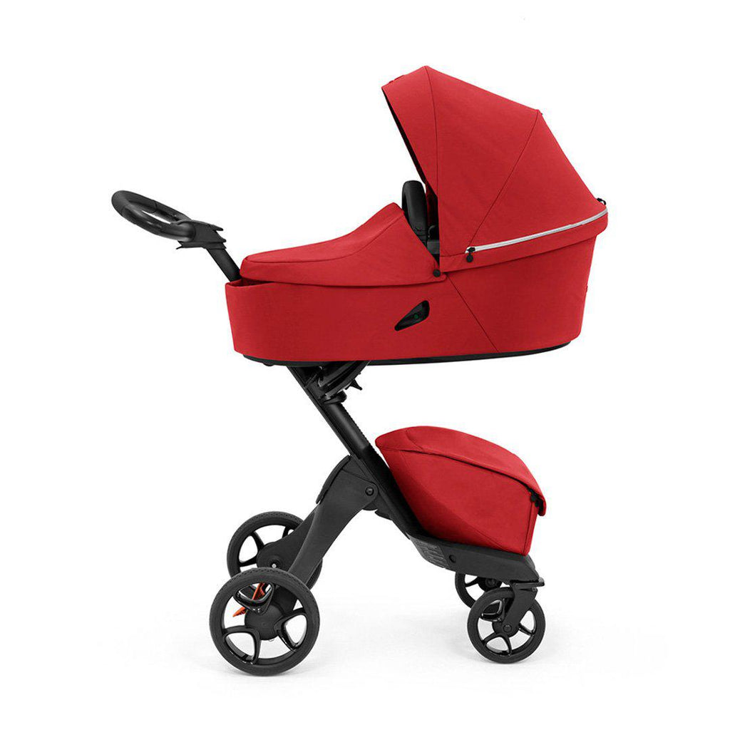 Stokke Xplory X Carrycot - Ruby Red - Pushchairs - The Baby Service - Side View