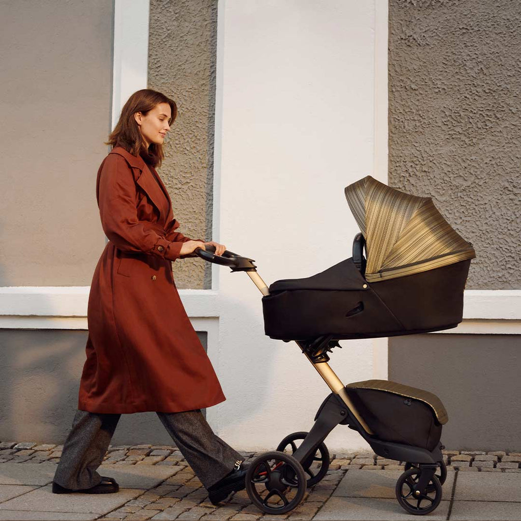 Stokke Xplory X Pushchair - Gold Edition - Strollers - Lifestyle - The Baby Service