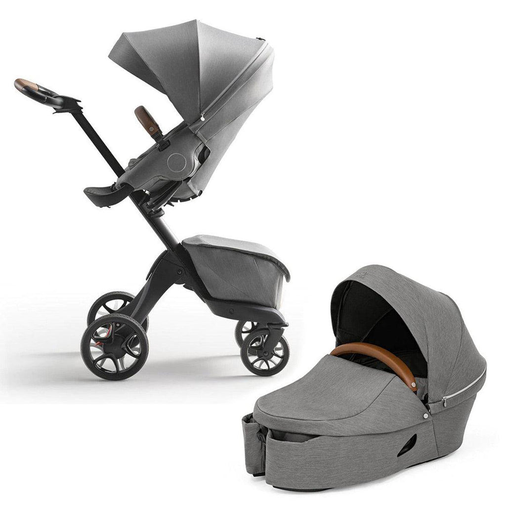 Stokke Xplory X Pushchair Stroller Buggy - Modern Grey - The Baby Service - Bassinet