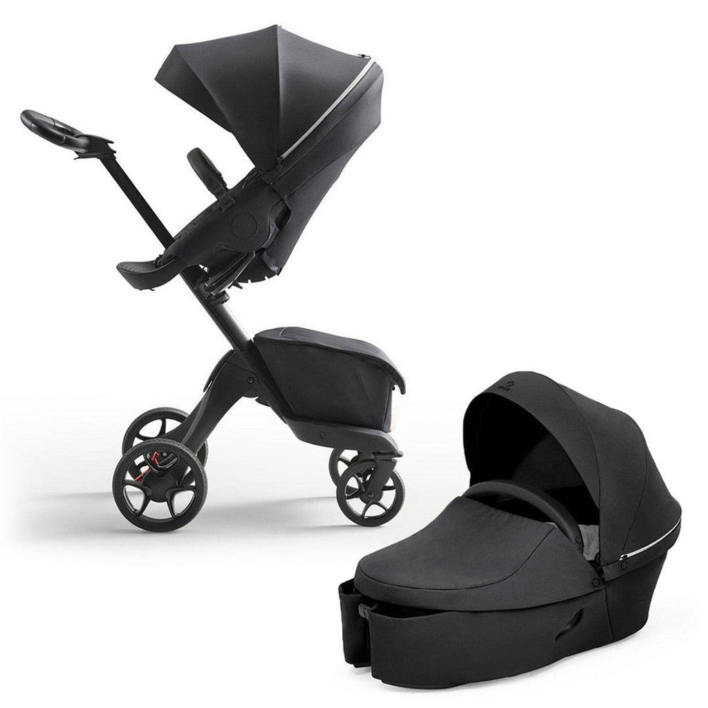 Stokke Xplory X Pushchair - Rich Black - Stroller - The Baby Service - Carrycot