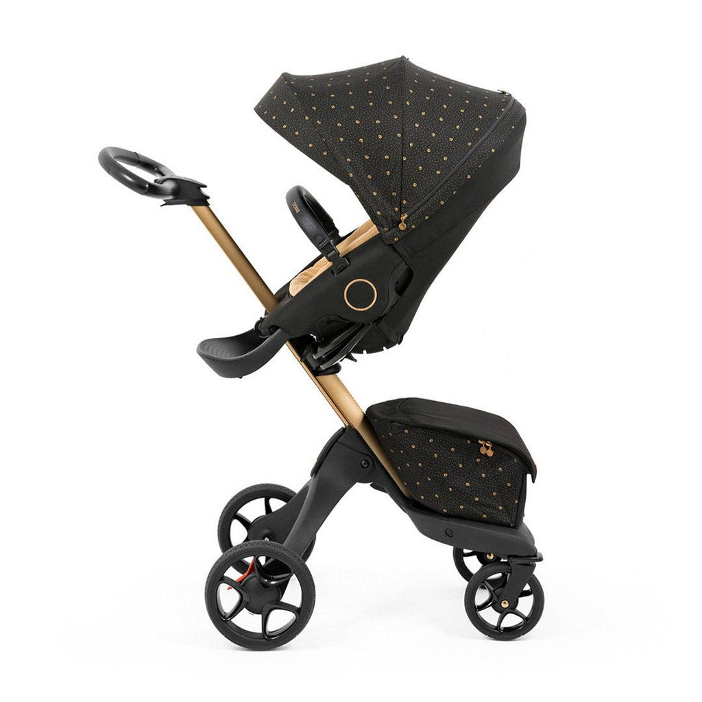 Stokke Xplory X Pushchair - Signature Black Edition Stroller - The Baby Service - Side View