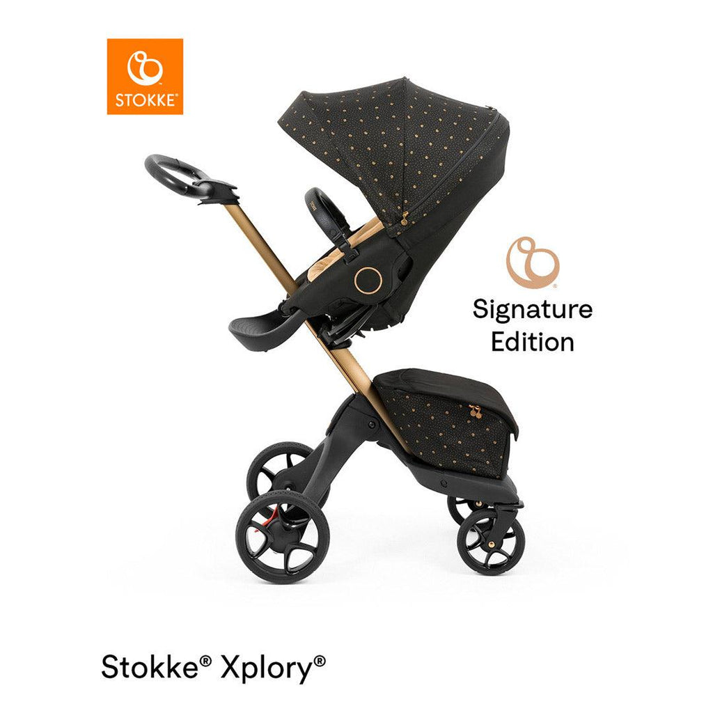 Stokke Xplory X Pushchair - Signature Black Edition Stroller - The Baby Service