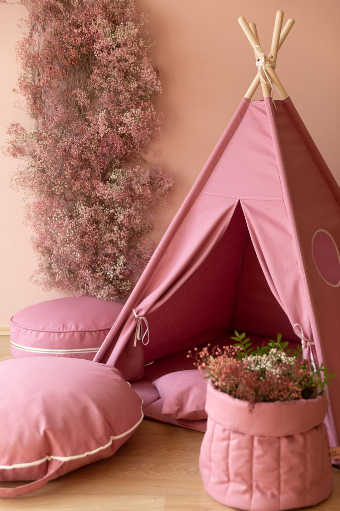 WigiWama Teepee Set - Blush Pink - Play Tents - Nursery Ideas - The Baby Service